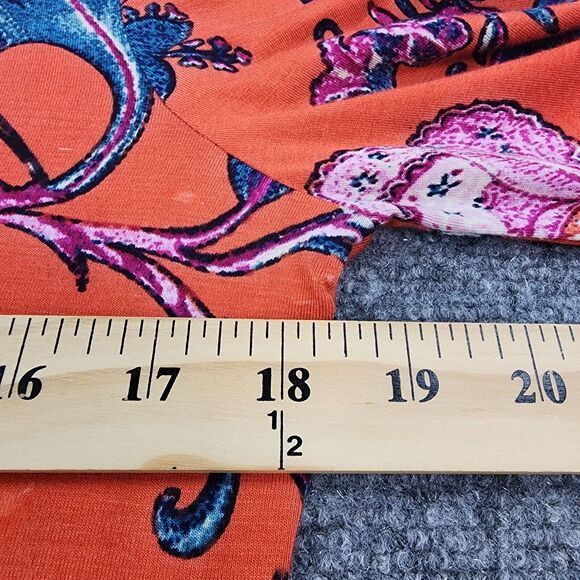 Soft Surroundings Top Womens XS Floral Sequin Embroidered 3/4 Sleeve Boho Tunic - Picture 5 of 16